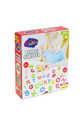 Ony-402 Ahşap Renkli Harfler 33 Parça -onyıl Oyuncak