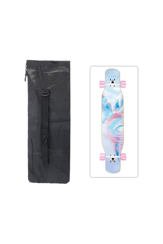 Pazly Suntek Su Geçirmez Longboard Ve Kaykay Çantası Balık 122x38cm Siyah Siyah
