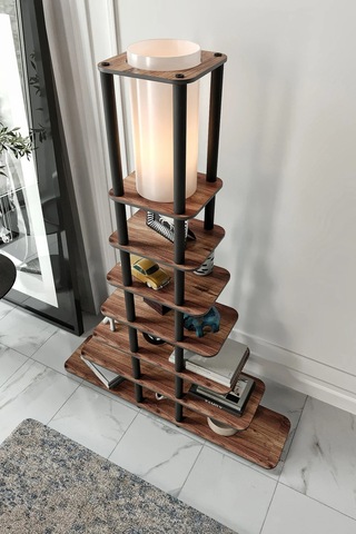 Ravilo Sierras Middle Raflı Lambader Ceviz