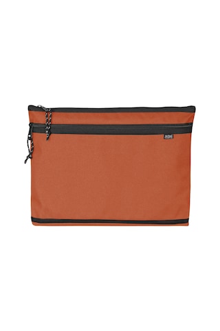 Jacbag Dual Zip Folder -iki Bölmeli Dosya Çanta A4 Dual Zip Folder-kiremit Tek Renk