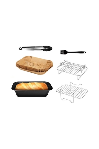 Sones Ninja 3.7-4.2qt Air Fryer Aksesuarları 6'sı 1 Arada Set