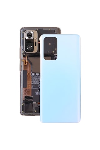 Cbtx Xiaomi Uyumlu Redmi İçin Cam Pil Arkakapak Not 10 Pro/redmi Note 10 Pro Max/redmi Note 10 Pro Hindistan Mavi
