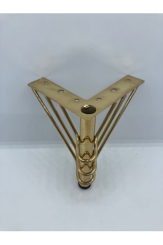 Metal, 12 Cm Gold Kaplama , Koltuk,baza Mobilya Ayağı 4 Adet