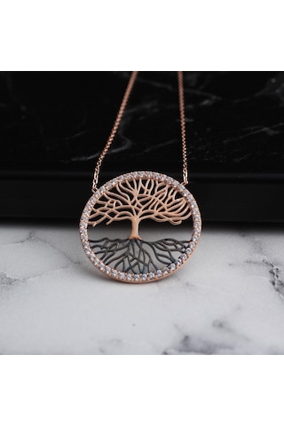 Glorria Gümüş Hayat Ağacı Kolye (381943722)