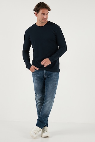 Buratti Pamuklu Bisiklet Yaka Slim Fit Basic Erkek Sweat 5905073 Lacivert