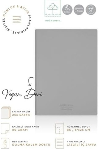 Esnek Kapak Defter B5 Krem 128 Yp. Çizgili 8924552
