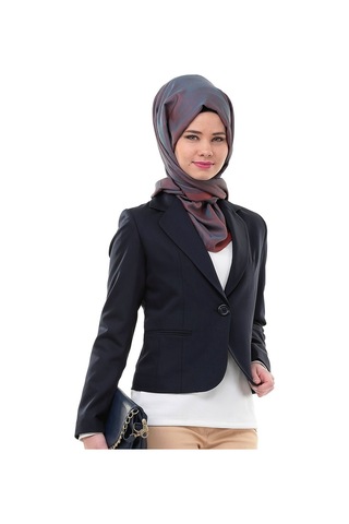 Soralline Kadın Klasik Ceket Ofis 3029 Lacivert Lacivert
