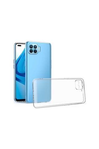 Oppo Reno 4 Lite Kılıf Zore Kamera Korumalı Süper Silikon Kılıf Renksiz