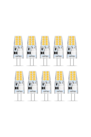 G4 Led Sıcak Beyaz, 10 G4 Led Ampul 12v, 3w Sıcak Beyaz 3000k 16x 2835 Smd 35w Halojen Ampulü Değiştirin, Titreşimsiz, G4 Akkor Ampul 350 Lümen, 360 Işın Açısı