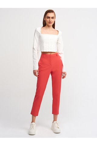 Dilvin 50138 Sırt Dekolteli Kare Yaka Top
