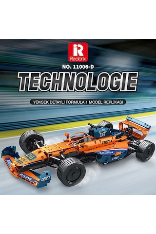 Reobrix Technic 11006-d Mclaren Formula F1 Araba Kumanda&motor Yaratıcı Yapı Blok Seti Building Blocks - 928 Parça