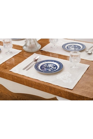 Lola Jakar Polyester Kumaş Bej Amerikan Servis 33x46 Cm Bej 4 Ad. 1381 Bej