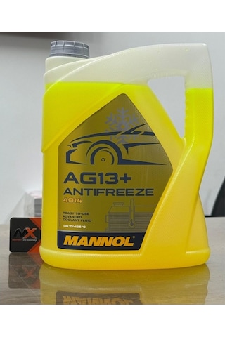 2025 Üretimli Mannol Yüksek Performanslı Donmayan Formül Hazır Kullanım Sarı Antifriz 5l -40 +125 C Sarı