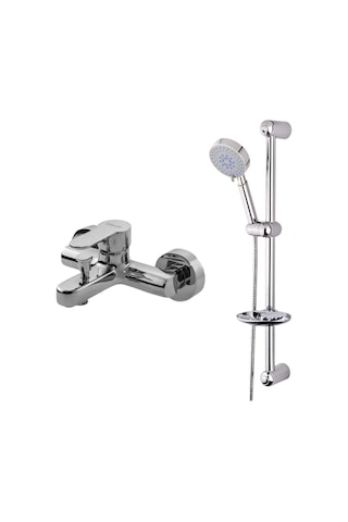 Newarc Domino Banyo Bataryası + Minline Sürgülü Set Üst 971511-430691 Siyah