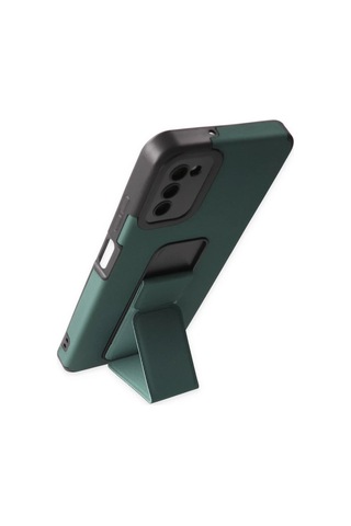 Vaveni Samsung Galaxy A03s Uyumlu Kılıf Mega Standlı Silikon - Yeşil Arz