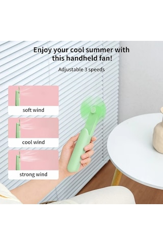 Boatshop1 Yeni Yaz Taşınabilir Açık Yeşil El Feneri Katlanabilir Kolay Taşıma Düşük Gürültü Güçlü Rüzgarlı Mini Fener