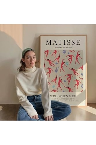 Matisse Çerçevesiz Poster, Modern Dekoratif Çerçevesiz Poster, Tablo, Matisse-7, 50 X 70