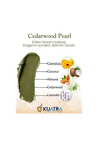 Kuatra Cedarwood Pearl Krem Far Yeşil