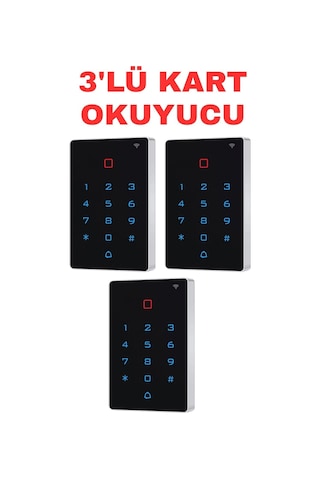 Sr-219 Em-w Tuya Wifi Kart Şifre Okuyucu Ip68 Dokunmatik Tuş Takımlı 125 Khz Geçiş Kontrol Cihazı 3 Adet