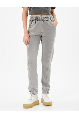 Koton Jogger Eşofman Altı Soluk Efektli Yüksek Bel Cepli Rahat Kalıp Pamuklu Gri Desenli 4wal40087ık 4WAL40087IK0D4 Gri