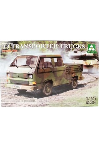 Takom 2014 1/35 Ölçek, Vw T3 Çift Kabinli Kamyonet, Plastik Model Kiti-55881