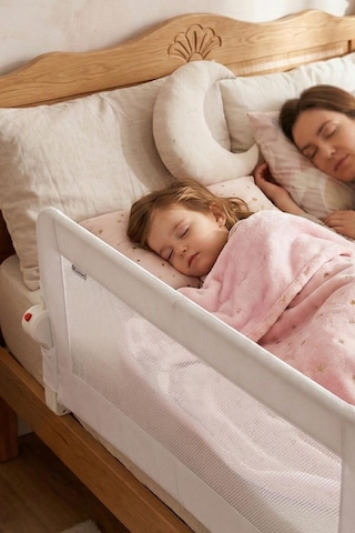 Wellgro Littles 83 48 CM Yatak Bariyeri, Çocuk Yatak Korkuluğu Beyaz