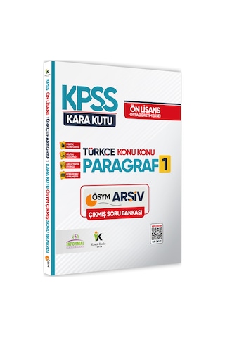 Kpss Önlisans/ortaöğretim Kara Kutu Türkçe Paragaf 3lü Altın Set