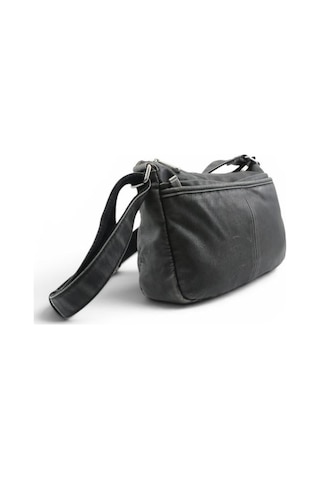 Baginn Eskitme Yıkama S.deri Günlük Postacı Çanta Çapraz Askılı Kadın Omuz Çantası 27 17 Cm Retro Siyah