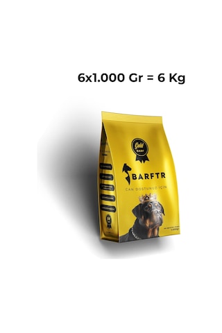 Barf Gold Barf Köpek Maması 6 x 1 KG