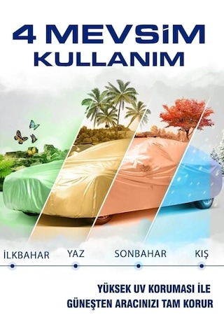 Ticari Araçlara Uyumlu Premium Kalite Oto Araba Brandası - Örtüsü