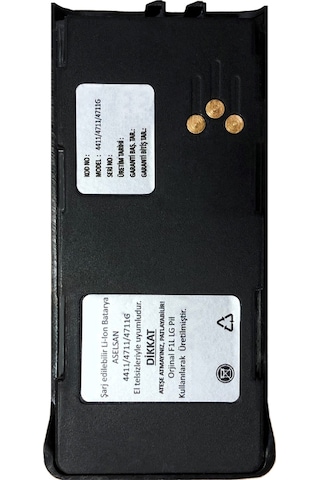 Aselsan 4411/4415 3000 Mah Li-Ion Telsiz Bataryası