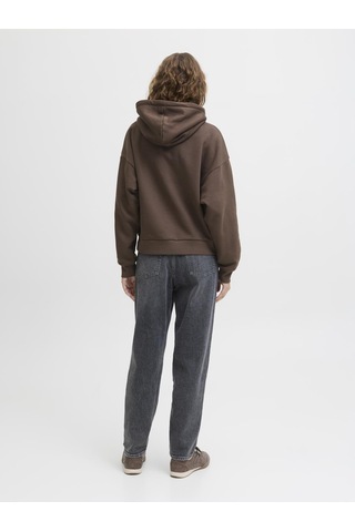 Jack & Jones Kadin Minimal Logo Baskili Kapüsonlu Sweatshirt - Studio - 12280152 Bracken