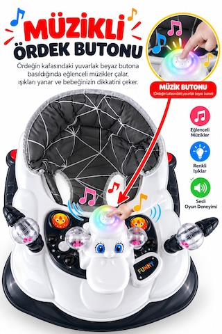 Baby Home İlk Adım Müzikli Yürüteç Oyuncaklı Yürüteç Müzikli Yürüteç Oyuncaklı Yürüteç