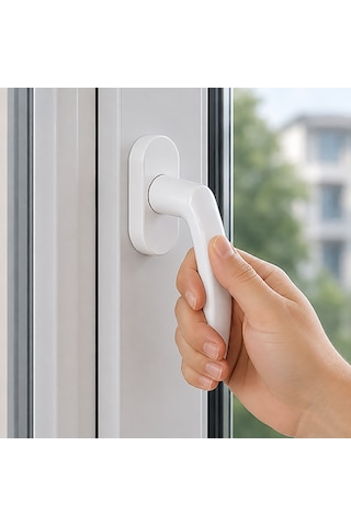 Alerçantam Pvc Pencere Kolu Pimapen Plastik Pen Kulp Beyaz - 4 Adet