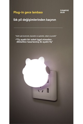 Aurora Işık Kontrollüindüksyon Göz Korumasıyımışışıkuzaktan Kumanda Lambası Sarı