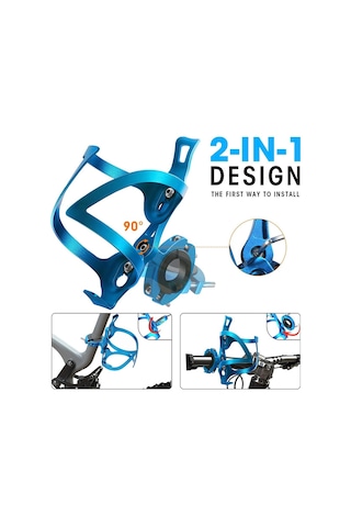 Döner Tabanlı Junsunmay Bisiklet Bardak Tutucu Kafesleri Bisiklet Su Şişesi Alüminyum Alaşımlı Braket Siyah Siyah