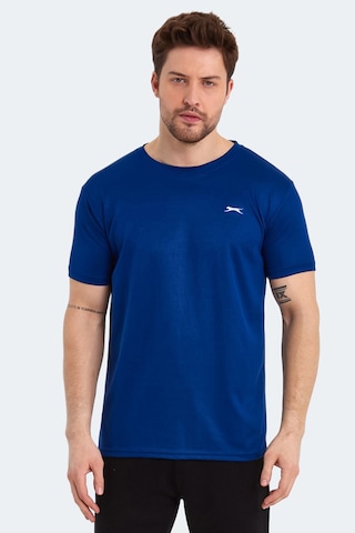 Slazenger Odalıs 5 Li Set Erkek Tişört Siyah - Koyu Gri - Lacivert -