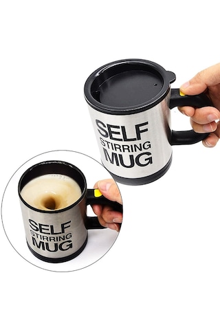 Karıştırıcı Özellikli Mikser Kupa Bardak Self Stirring Mug 5224 Çok Renkli