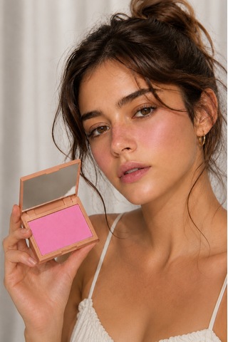 Talc Free Toz Allık Wild Pink 01 Mat Vegan E Vitamini / My Joy Powder Blush Pembe