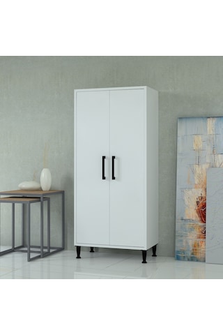 Mobilique % 100 Mdf Çok Amaçlı Kiler Dolabı Beyaz 600-00-105