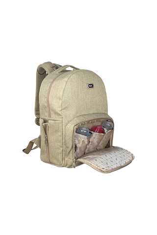 Duo Backpack For Mothers Anne Bebek Bakım Sırt Çantası Bej