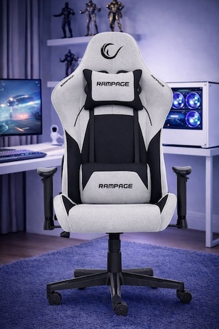 Üst Seviye Terletmez Kumaş Gri/siyah Gaming Oyuncu Koltuğu Peak Kl-r26 Gri - Siyah