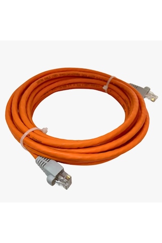 Cat6 Patch Kablo 3 Metre U/utp Lszh %100 Saf Bakır Cu/cu 1 Gigabit - Turuncu