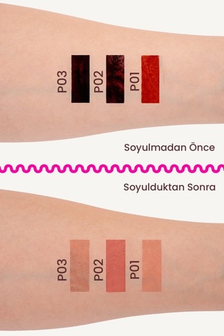 Pop Beauty Soyulabilir Dudak Kalemi Peel-off Lip Tattoo P03 Kahverengi
