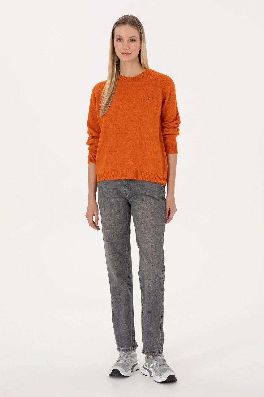 U.S. Polo Assn. Kadın Gri Straight Fit Jean Pantolon 50316569-DN0025
