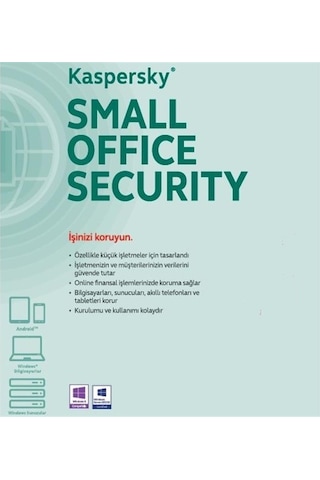 Kaspersky Small Office Security 1 Yıl 1 Server + 10 Kullanıcı + 10 Mobil Cihaz Antivirüs Programı Kaspersky Small Office Security 1 Yıl 1 Server + 10 Kullanıcı + 10 Mobil Cihaz Antivirüs Programı