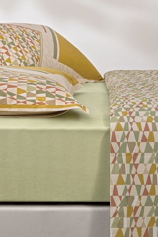 Puffy Yasmin Çift Kişilik Pike Takımı - Yağ Yeşili