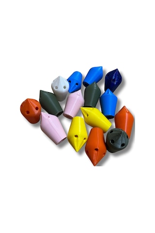 Çavuş Oku 3 Adet Islıklı Ok Ucu Temren Çok Renkli