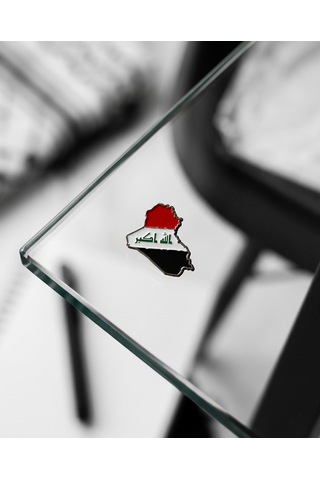 Irak Haritası Ve Bayrağı Tasarımlı 3d Telefon Arka Süs A300120 Diğer
