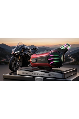 X2 Pro Motosiklet Kask Kulaklık 1adet 2 Binicili İntercom Bluetooth Seti 5. Nesil Müzik Paylaşım İnterkom